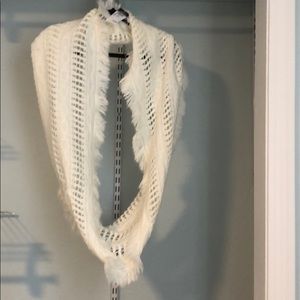 Cream infinity scarf from Rue21